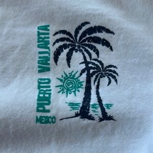 White Long Sleeve Shirt Puerto Vallarta Logo